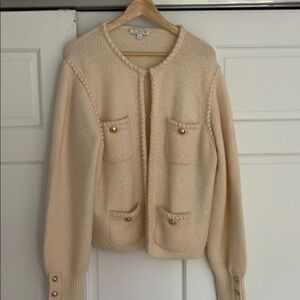 J Crew Cardigan with gold buttons